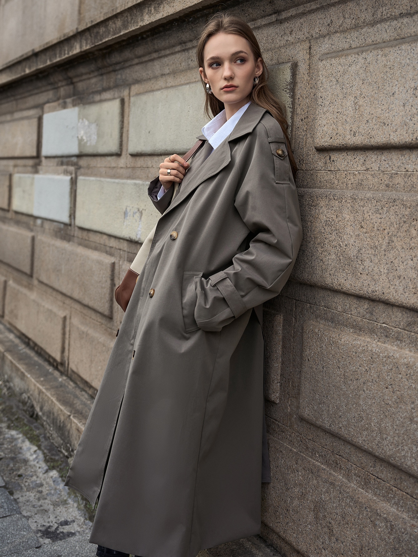 Double Breasted Trench Coat