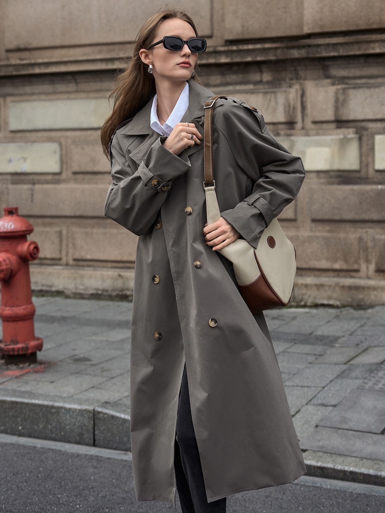 Double Breasted Trench Coat