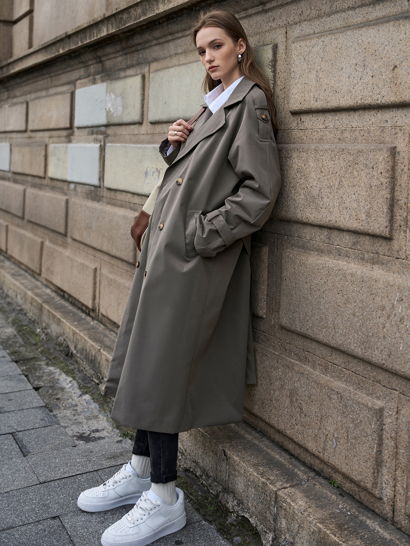 Double Breasted Trench Coat